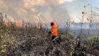 Incêndio de 04 dias destruiu 500 hectares de vegetação em área ao lado de rio cristalino em Bonito