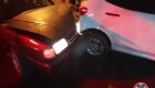 Embriagado, condutor colide em carros estacionados e acaba preso pela GMB.