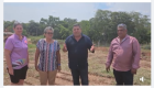 Prefeito Josmail Rodrigues mostra início construção da quadra coberta no distrito Águas do Miranda