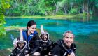 Ator Alexandre Nero Visita a Nascente Azul em Bonito MS