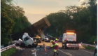 Acidente envolvendo carretas, caminhão e carro mata duas pessoas em MS
