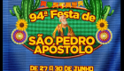 94ª edição da Festa São Pedro Apóstolo acontece de 27 a 30 de junho 