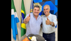 Prefeito de Bonito recebe visita de Reinaldo Azambuja para comemorar vitória nas eleições