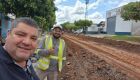 Prefeito Josmail Rodrigues visita obras em Bonito