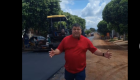 Josmail Rodrigues acompanha obras de recapeamento em Bonito