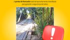 Ponte do Roncador &eacute; interditada temporariamente em Bonito