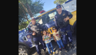 Crianças pedem para tirar fotos com agentes da Guarda Civil em Bonito