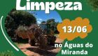 Mutir&atilde;o de limpeza ser&aacute; realizado sexta-feira no distrito &Aacute;guas do Miranda