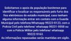 Guarda Municipal solicita ajuda da popula&ccedil;&atilde;o para identificar v&acirc;ndalos que furtaram no est&aacute;dio