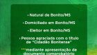 Bonito destaca que &eacute; preciso levar documentos para confirmar entrada gratuita no Balne&aacute;rio Municipal