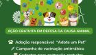 Dezembro Verde oferece vacina&ccedil;&atilde;o, castra&ccedil;&atilde;o e ado&ccedil;&atilde;o respons&aacute;vel em Bonito