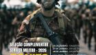 Sele&ccedil;&atilde;o Complementar do Servi&ccedil;o Militar Obrigat&oacute;rio acontece nos dias 26, 27 e 28 de janeiro