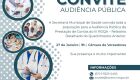 Audi&ecirc;ncia P&uacute;blica de Presta&ccedil;&atilde;o de Contas ser&aacute; realizada dia 27 de janeiro