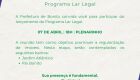 Prefeitura convida popula&ccedil;&atilde;o para participar do lan&ccedil;amento do Programa Lar Legal