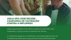 Idosos do Asilo S&atilde;o Jos&eacute; receberam a vacina contra a influenza em Bonito