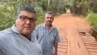 Prefeito de Bonito vistoria pontes na Estrada Velha, que liga Bonito a Guia Lopes
