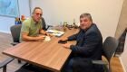 Prefeito participa de reuni&atilde;o com diretor-presidente interino e coordenador de despesas da Ag&ecirc;ncia
