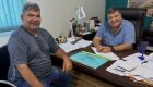 Josmail recebe amigo de 35 anos no gabinete e celebra anivers&aacute;rio de Valdir Bezourro