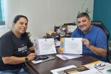 Prefeito recebe estudante de direito em Bonito