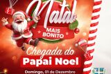 Papai Noel chega domingo na Praça da Liberdade  