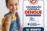 Campanha de vacinação contra dengue começa hoje em Bonito; confira o calendário