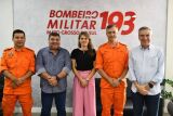 Prefeito de Bonito visita Corpo de Bombeiros de MS e reforça que a cidade terá curso em breve