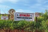 Ponte do córrego Retiro, Fazenda do Zé Bajuca, será interditada para reforma 