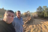 Prefeito Josmail Rodrigues acompanha obras de desvio na região da Fazenda Fênix