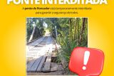 Ponte do Roncador é interditada temporariamente em Bonito