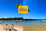Relaxe a beira da água, aproveite a natureza na Praia Da Figueira