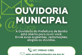 Ouvidoria Municipal de Bonito está à disposição da população