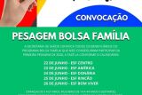 Sa&uacute;de convoca fam&iacute;lias para segunda etapa da pesagem obrigat&oacute;ria do Bolsa Fam&iacute;lia