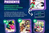 Prefeitura de Bonito leva atendimento, benef&iacute;cios e oficina de artesanato ao Assentamento Guaicurus 