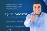 Prefeito Josmail Rodrigues convida popula&ccedil;&atilde;o para comemora&ccedil;&atilde;o de anivers&aacute;rio neste s&aacute;bado em Bonito
