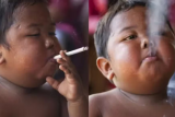 Veja como ficou menino conhecido por fumar 40 cigarros por dia aos 2 anos