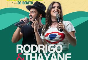 Rodrigo e Thayane e Grupo MPJ se apresentam dia 4 de abril no Festival de Pesca Esportiva  
