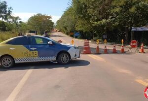 Guarda Municipal atua na interdição da MS-345 e garante apoio durante obras  