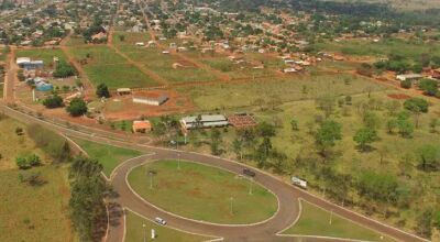 Visão panorâmica da entrada da cidade de Dois Irmãos do Buriti (Foto: Edemir Rodrigues - Governo MS)
