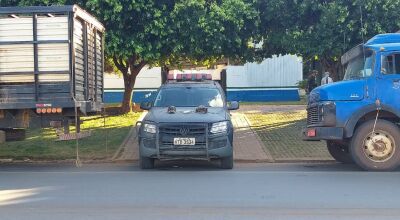 Após denúncia, 03 caminhões adulterados e carregado com gado é preso em Bonito