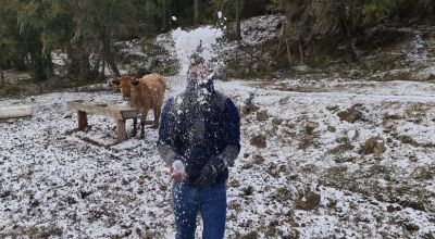 Dia amanhece com temperaturas baixas em Santa Catarina Foto: Mycchel Legnaghi/São Joaquim Online