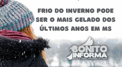 FRIO - FOTO: BONITO INFORMA
