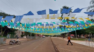 HOJE começa festa junina na Praça da Liberdade, tudo preparado para você Bonitense