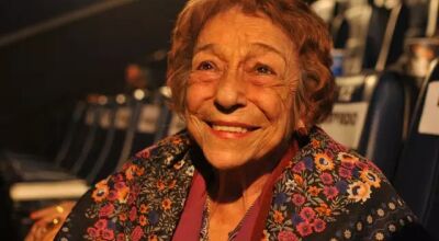 Sorriso de Delinha ao ser ver nas telas do cinema, em 2016. (Foto: Arquivo Campo Grande News / Alcides Neto) - CREDITO: CAMPO GRANDE NEWS