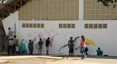 Projeto objetiva despertar pertencimento dos alunos por meio da pintura da fauna e flora bonitense