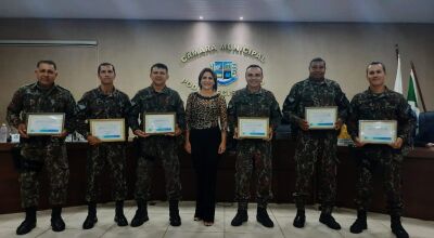 Policiais Militares Ambientais de Bonito são homenageados com moção de agradecimento pelos relevante