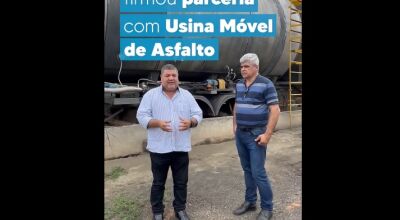 Asfalto novo tá chegando, anuncia o prefeito ao firmar parceria com usina em Bonito