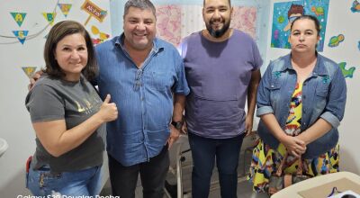 Josmail visita Unidade de Saúde, agradece Sonia Percigili e conversa com equipe no Águas do Miranda