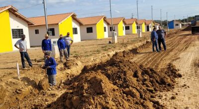 Prefeito visita obras do Residencial Rio Bonito II