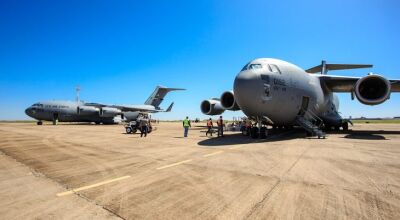 FAB utiliza aeroporto de Bonito para treinamento com participação da Guarda Aérea de Nova Iorque 