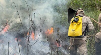 Por terra, água e ar: bombeiros iniciam combate aéreo a focos de incêndio em Bonito